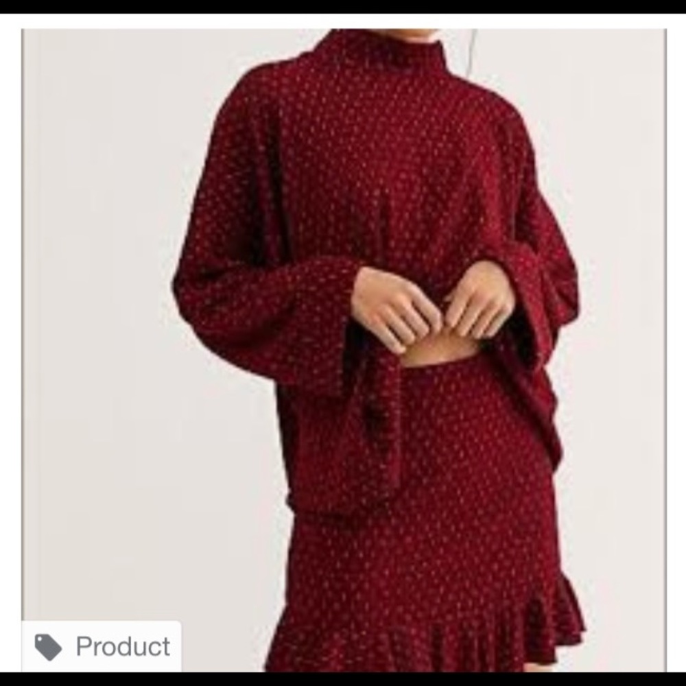 Free People Set The Mood Skirt Set